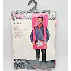 Barbie The Movie Men's Adult Ken Doll Box Halloween Costume Party One Size NEW